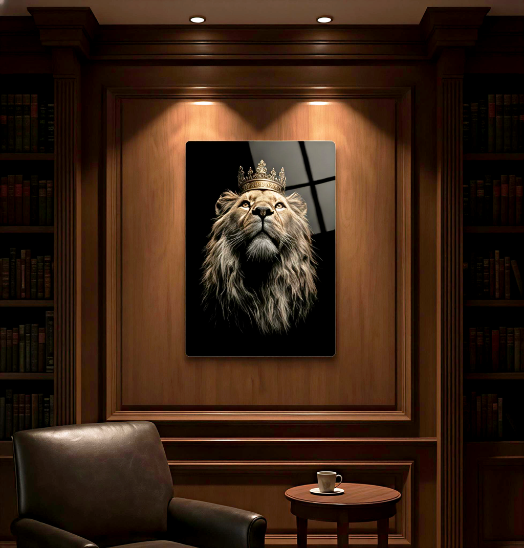 HD Lion King metal print 18 x 12 inches