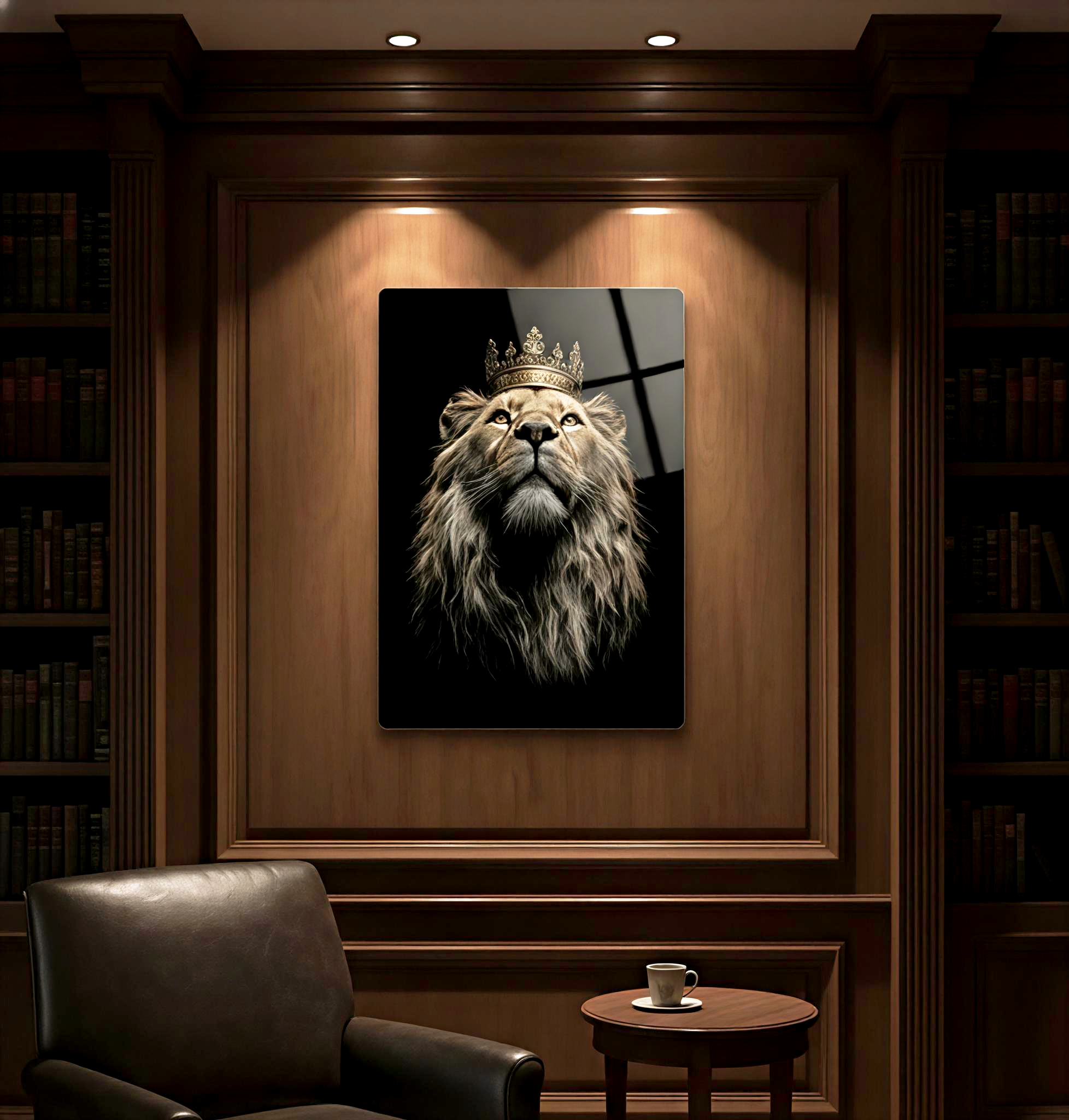 HD Lion King metal print 18 x 12 inches