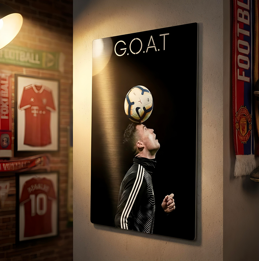 Cristiano Ronaldo HD metal poster print 18x12 inches