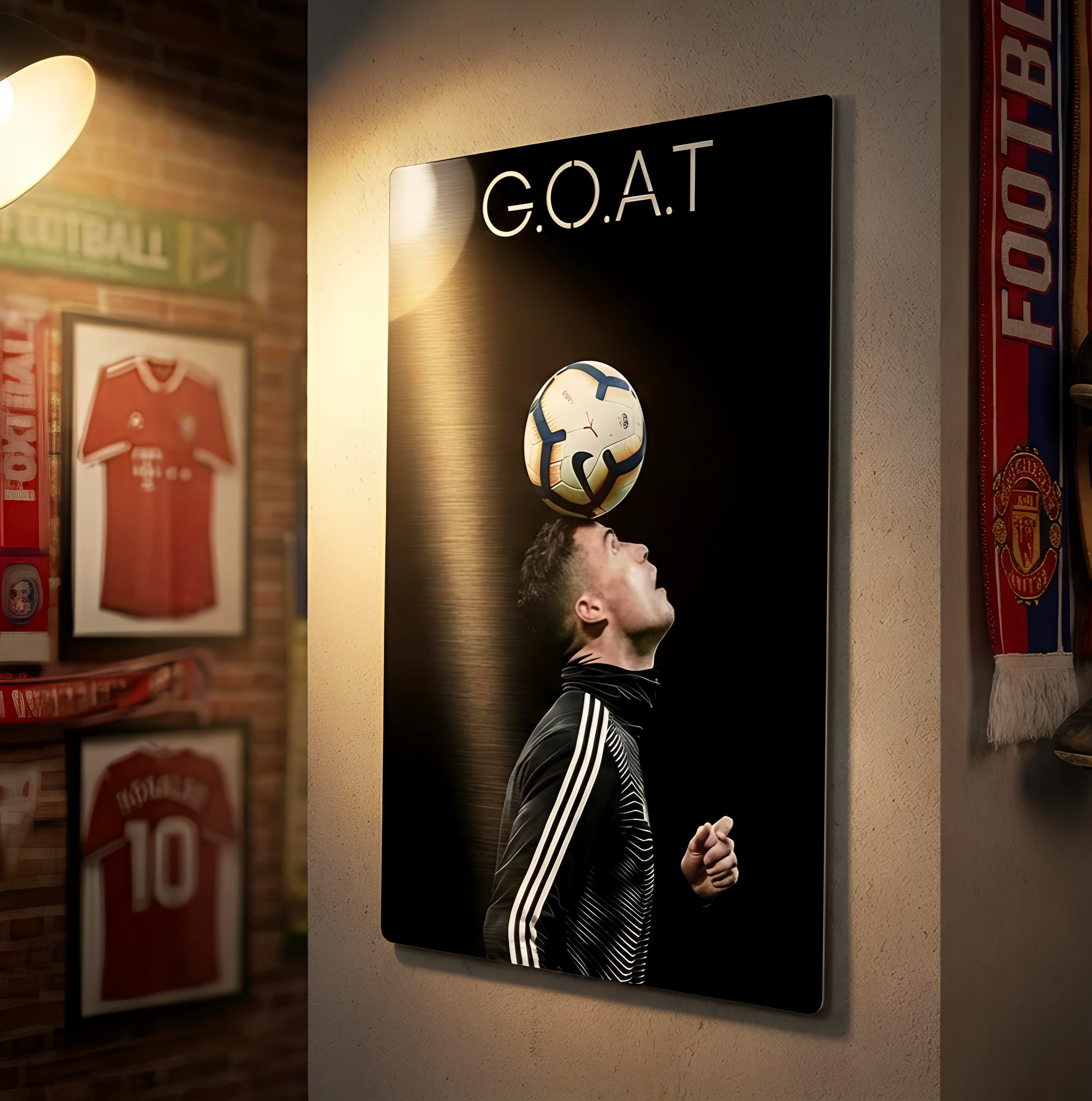 Cristiano Ronaldo HD metal poster print 18x12 inches